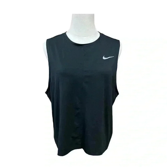 Nike Dri-fit Black Muscle Tee Tank Top Size XL - Picture 1 of 6
